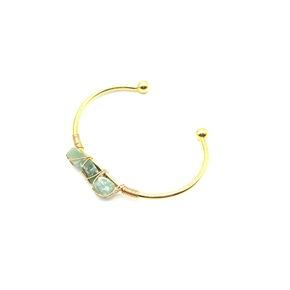 Artisan Gemstone Woven Bracelets Plated