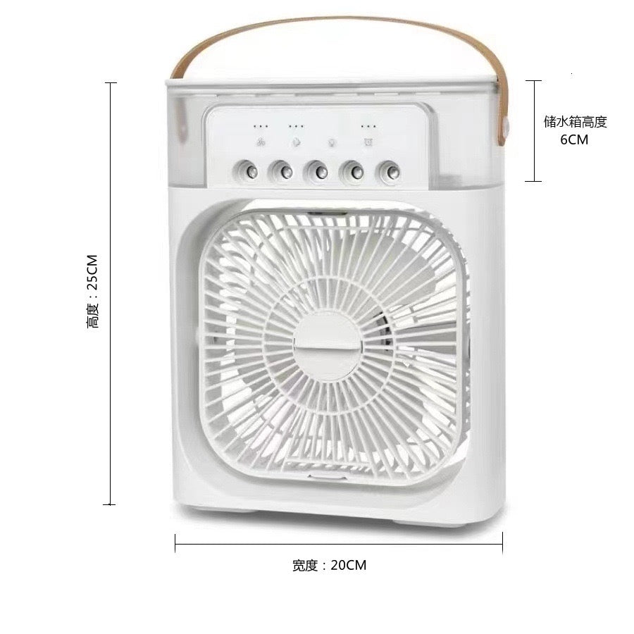 Compact 3-in-1 Air Cooler - Fast Mini AC | Humidifier | LED Light
