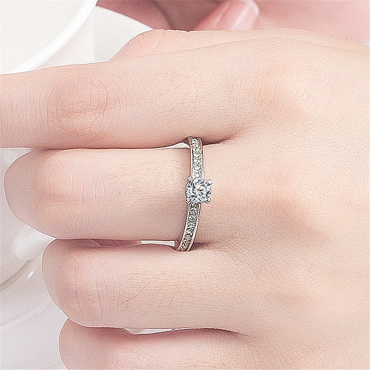 Elegant Geometric Diamond Ring