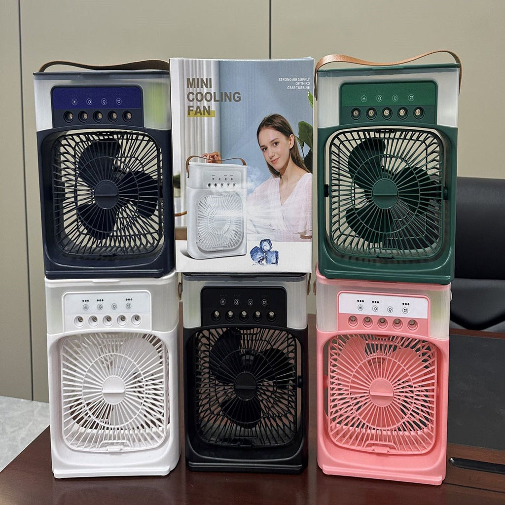 Compact 3-in-1 Air Cooler - Fast Mini AC | Humidifier | LED Light