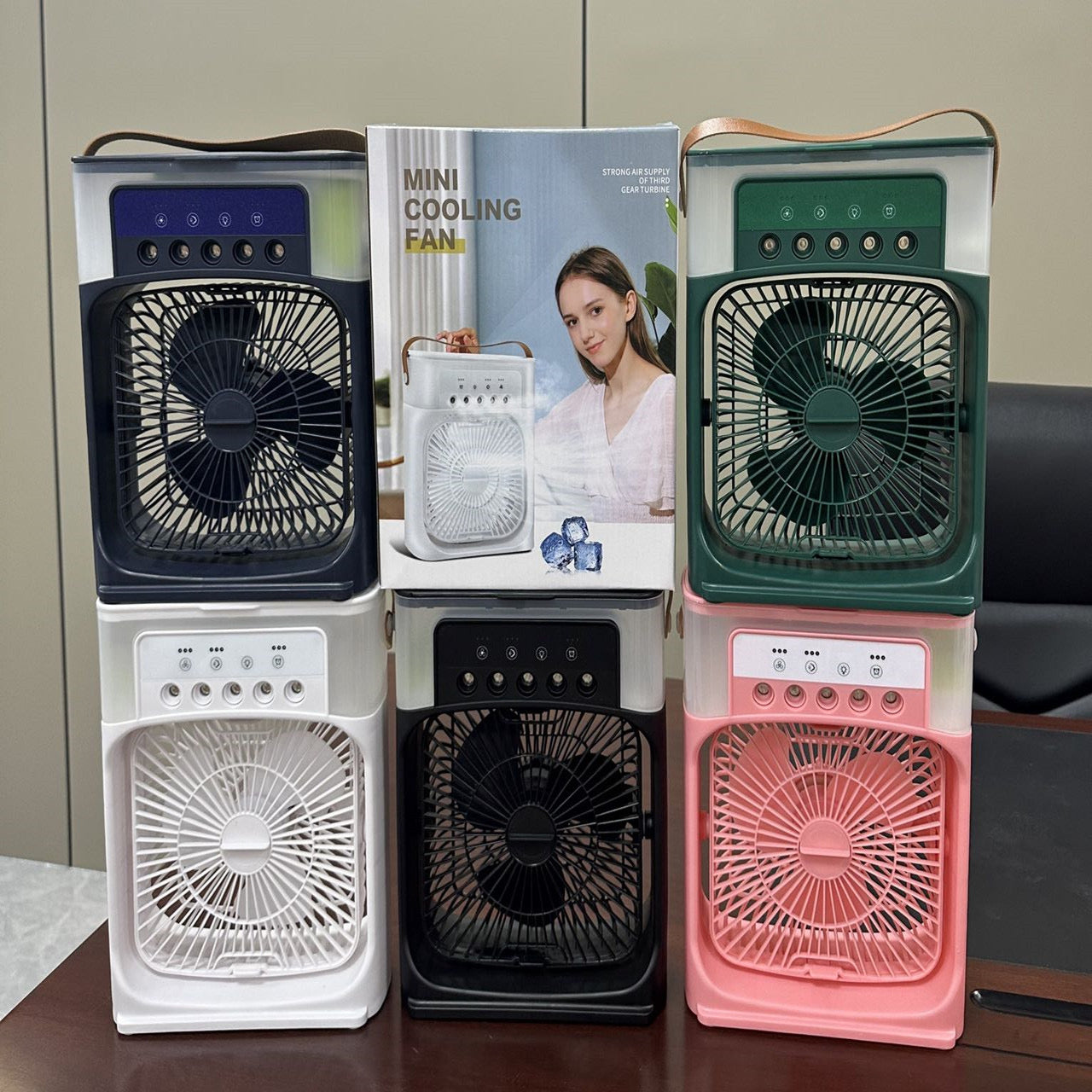 Compact 3-in-1 Air Cooler - Fast Mini AC | Humidifier | LED Light
