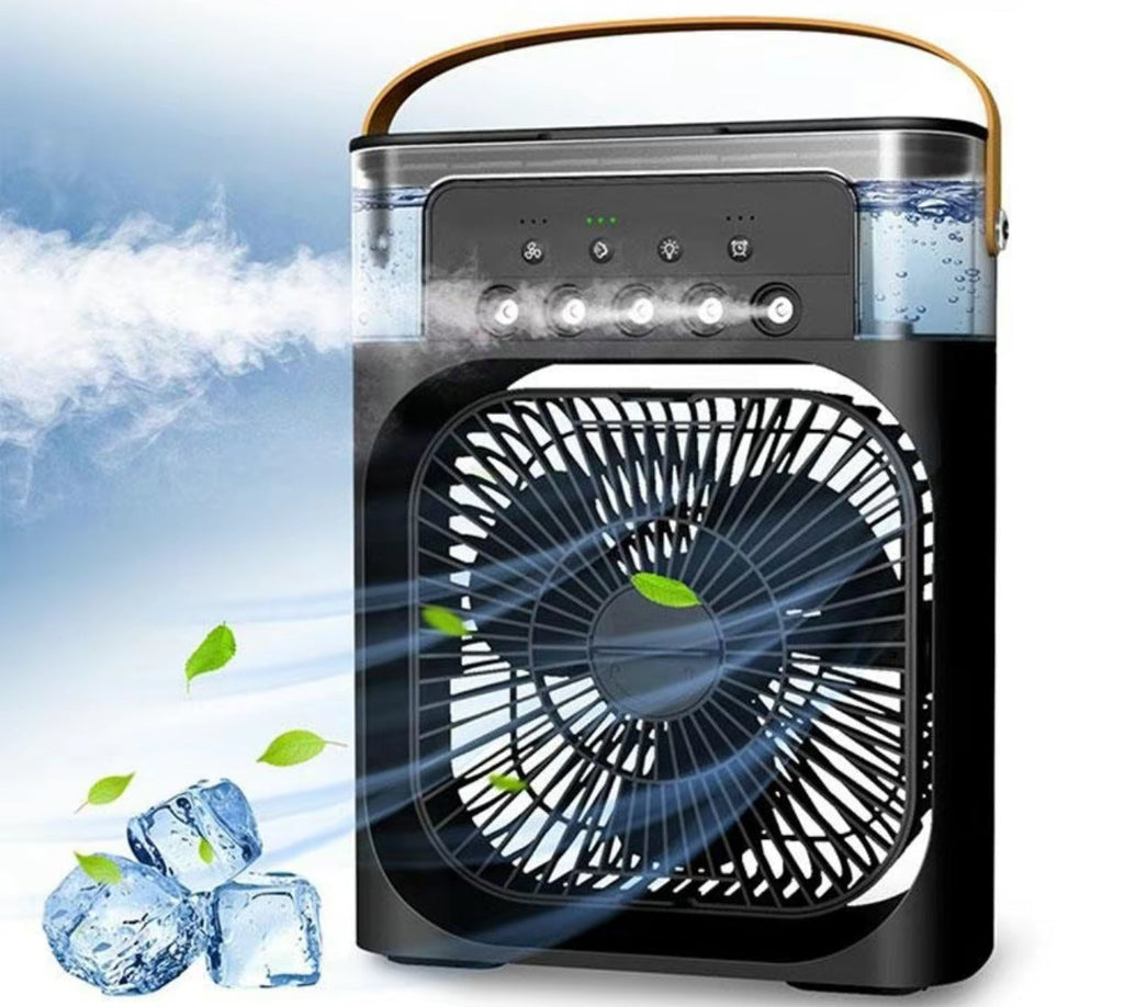 Compact 3-in-1 Air Cooler - Fast Mini AC | Humidifier | LED Light