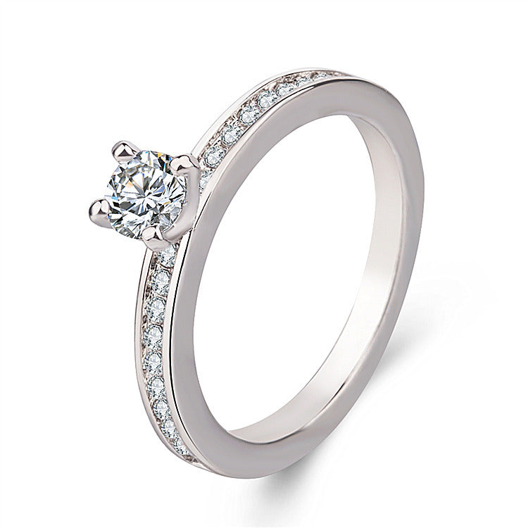 Elegant Geometric Diamond Ring