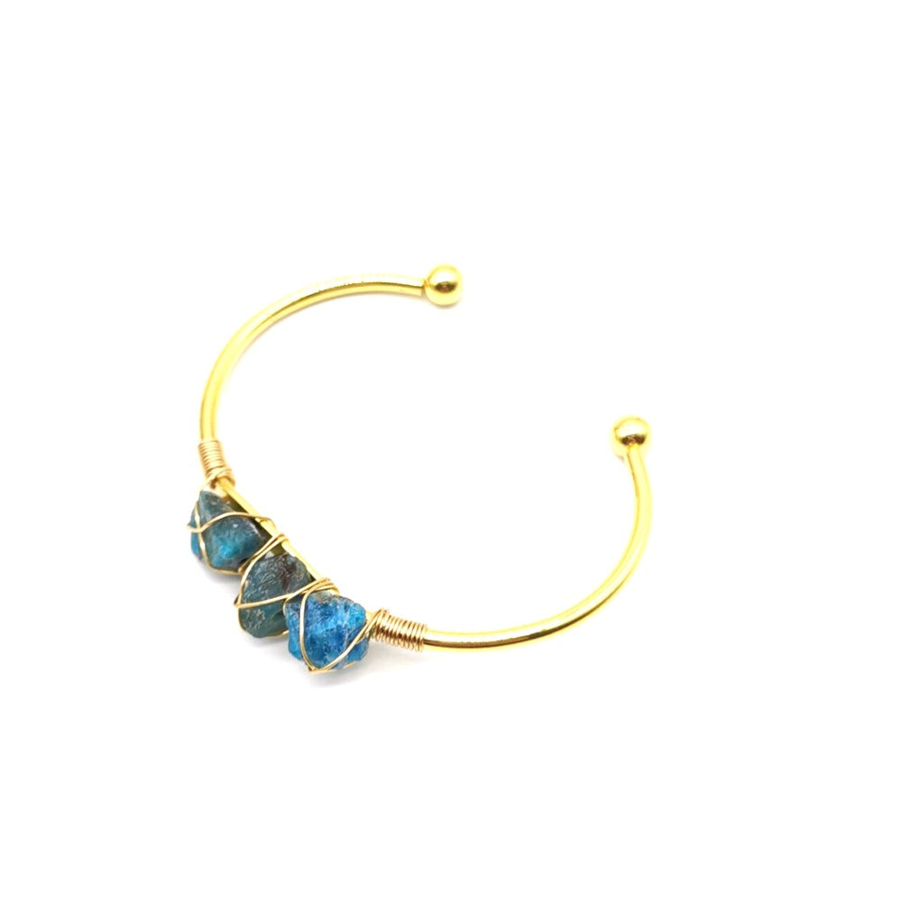 Artisan Gemstone Woven Bracelets Plated