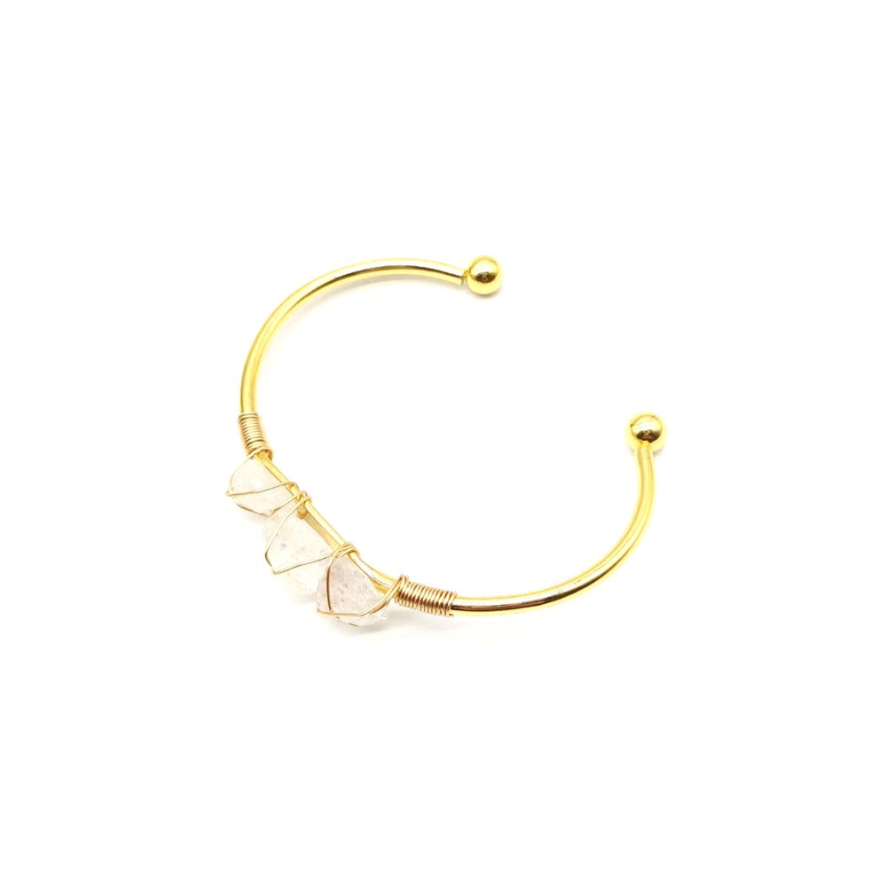 Artisan Gemstone Woven Bracelets Plated