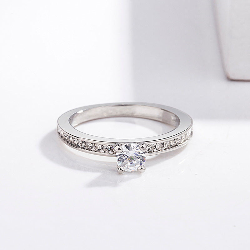 Elegant Geometric Diamond Ring