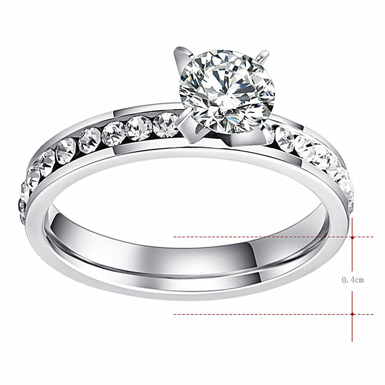 Elegant Geometric Diamond Ring