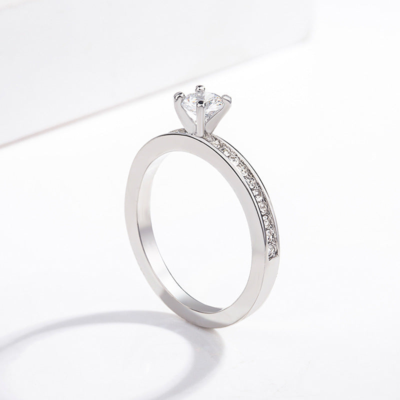 Elegant Geometric Diamond Ring